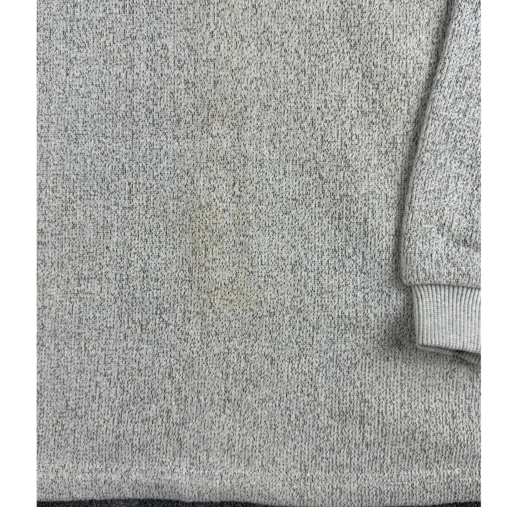 Vintage Diport‎ USA Sea World Henley Pullover Gray Textured Knit Mens Medium